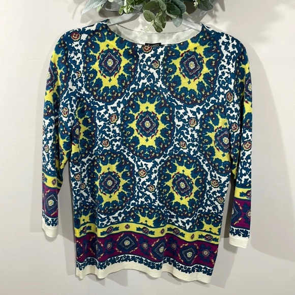 NWT Talbots Petites Pure Merino Wool Crewneck 3/4 Sleeve Lightweight Swe… - Picture 1 of 16
